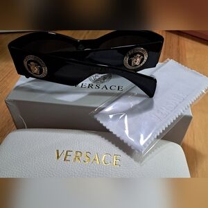 Versace Black and Gold Sunglasses